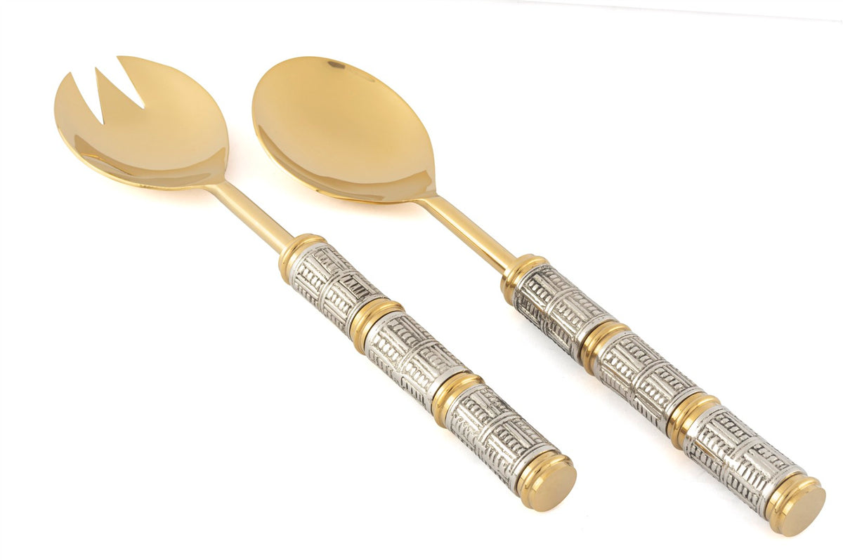 Mikasa Moor Gold Silver Salata Servis Seti