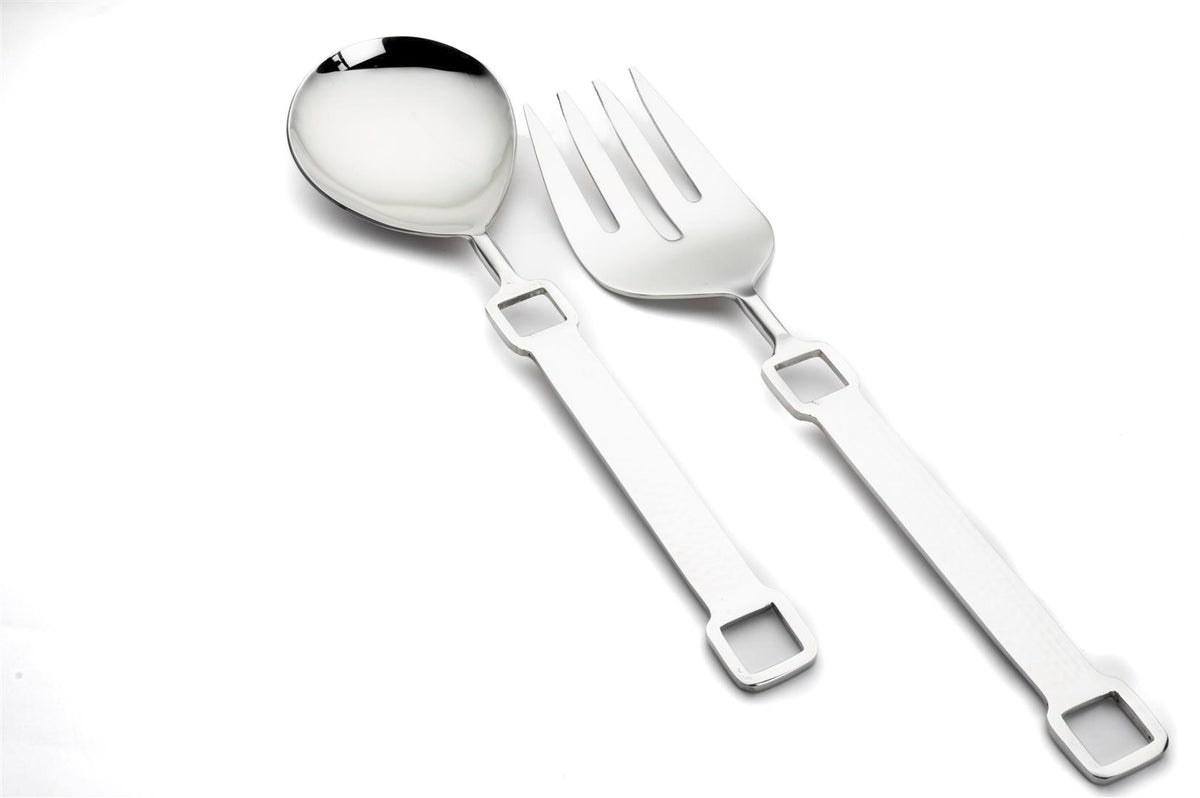 Mikasa Moor Mira Gümüş 2li Salata Servis Seti