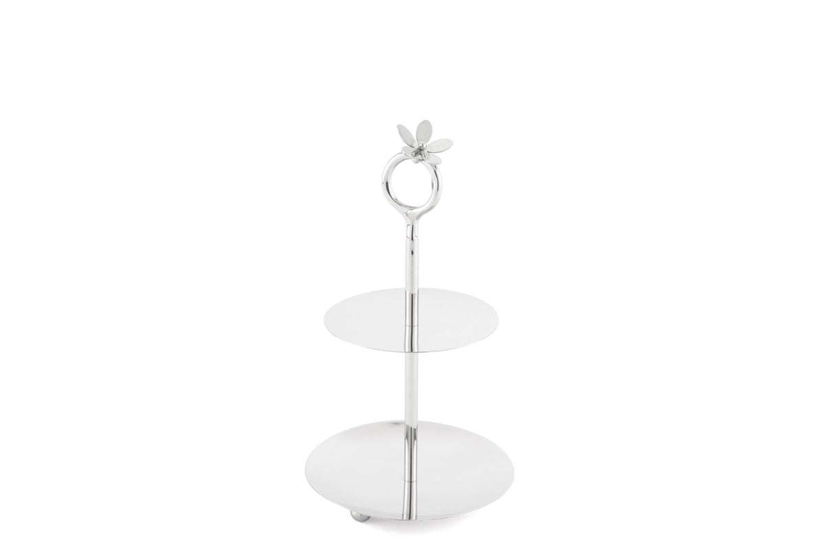 Mikasa Moor Flora Silver 2katlı Sunumluk 12x24cm