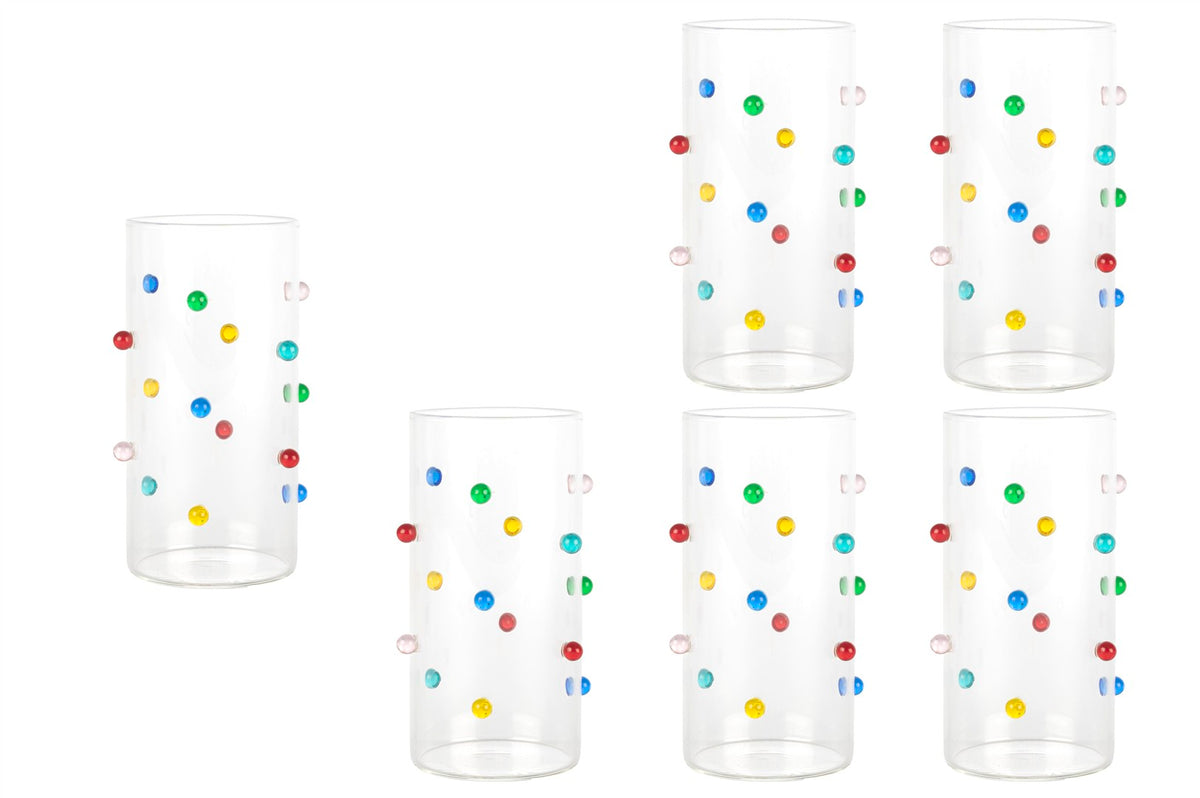 Mikasa Moor Confetti Şeffaf 6'lı Bardak 160ml