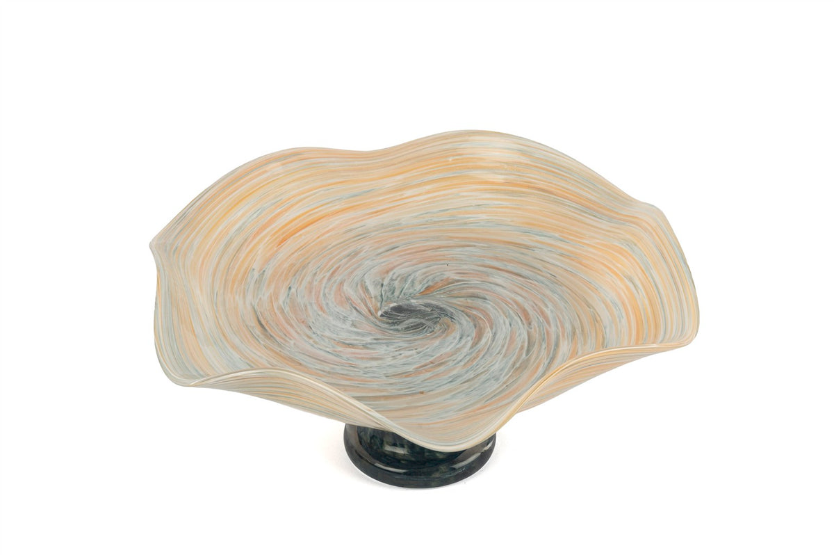 Mikasa Moor Eolia Cam Dekoratif Ayaklı Tabak 31x28x14cm
