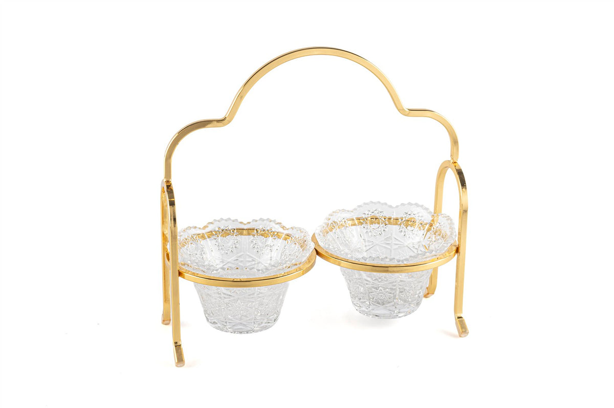 Mikasa Moor Gold Cam 2li Çerezlik 25x13x25cm