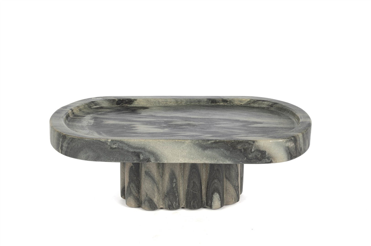 Mikasa Moor Oval Mermer Ayaklı Sunumluk 31x15x12cm