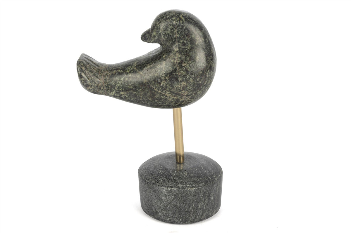 Mikasa Moor Mermer Metal Çubuk Kuş Obje 14x22cm