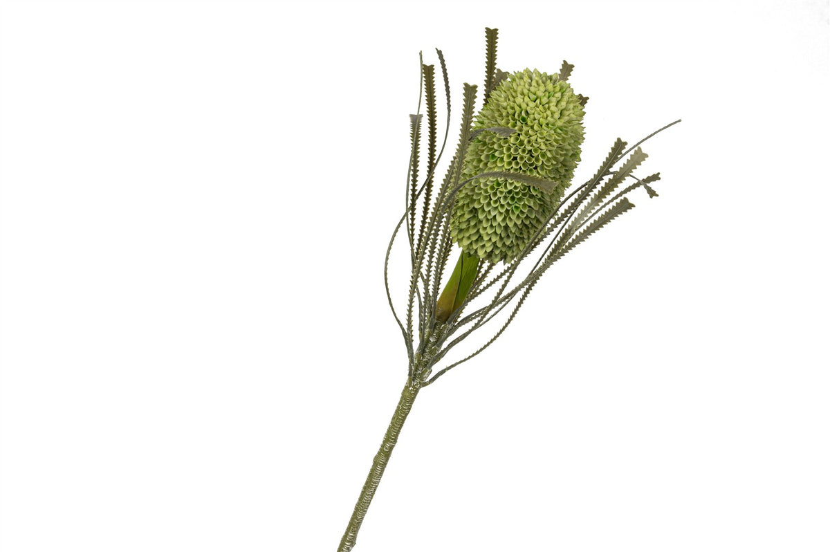 Mikasa Moor Yeşil Yapay Protea Çiçeği 82cm