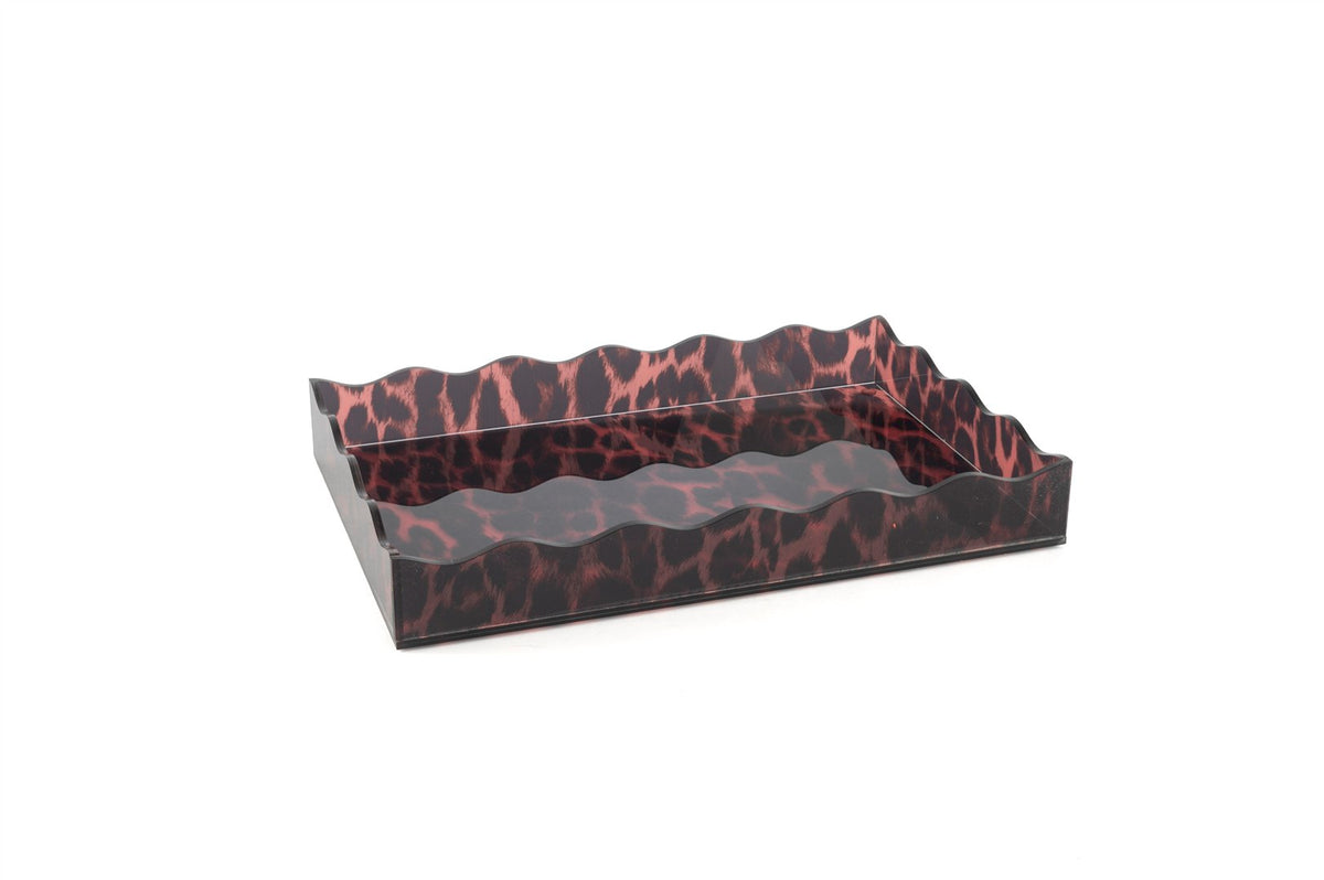 Mikasa Moor Leopar Desenli Akrilik Tepsi 30x20x4cm