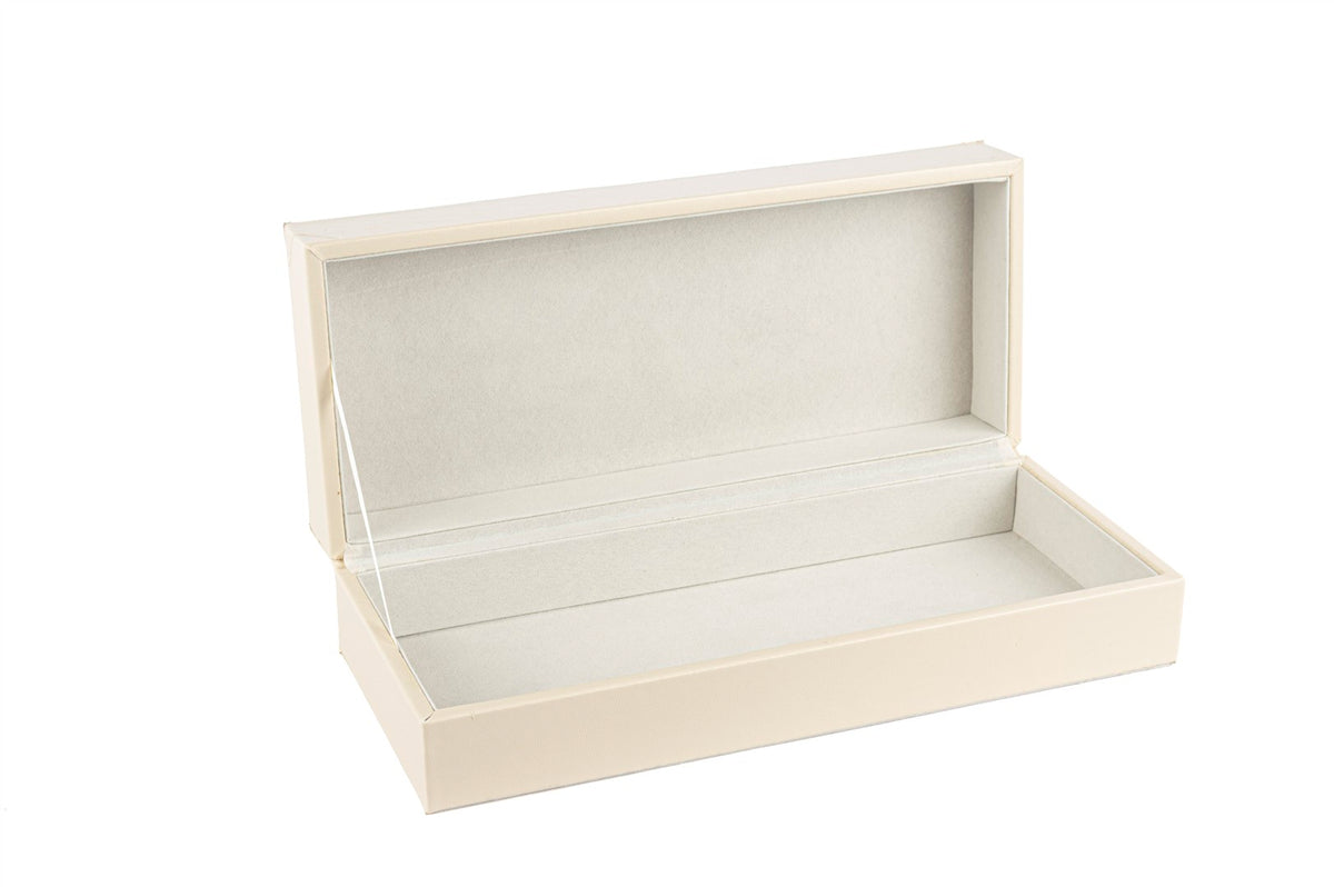Mikasa Moor Krem Deri Gold Fiyonklu Kutu 26x7x11cm