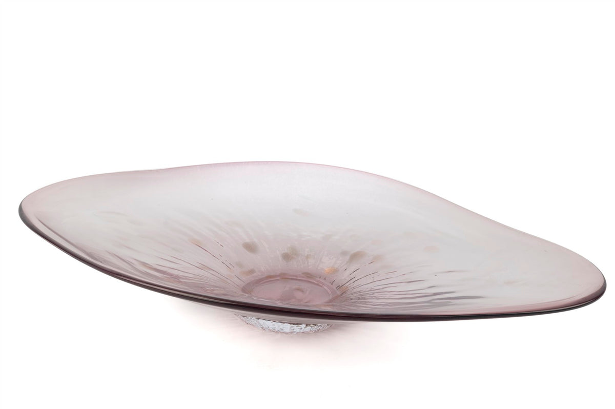 Mikasa Moor Pembe Cam Dekoratif Tabak 61x34x10cm