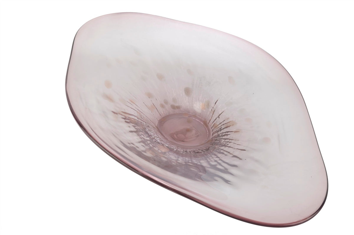 Mikasa Moor Pembe Cam Dekoratif Tabak 61x34x10cm