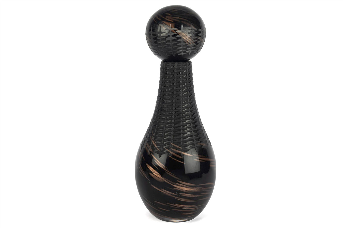 Mikasa Moor Siyah Bronz Dekoratif Cam Şişe 19x47cm