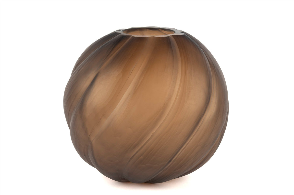 Mikasa Moor Kahve Mat Cam Vazo 31x27cm