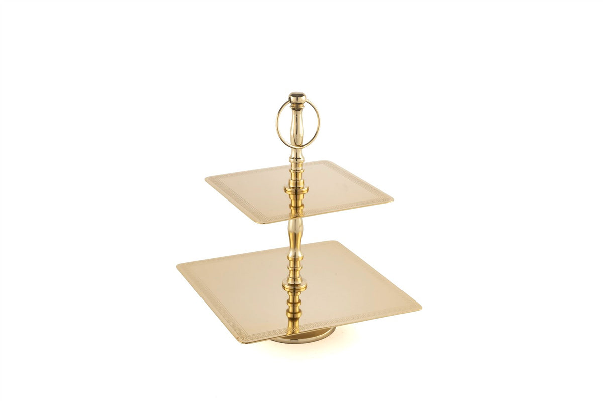 Mikasa Moor Gold İşlemeli 2Katlı Sunumluk 20x26cm