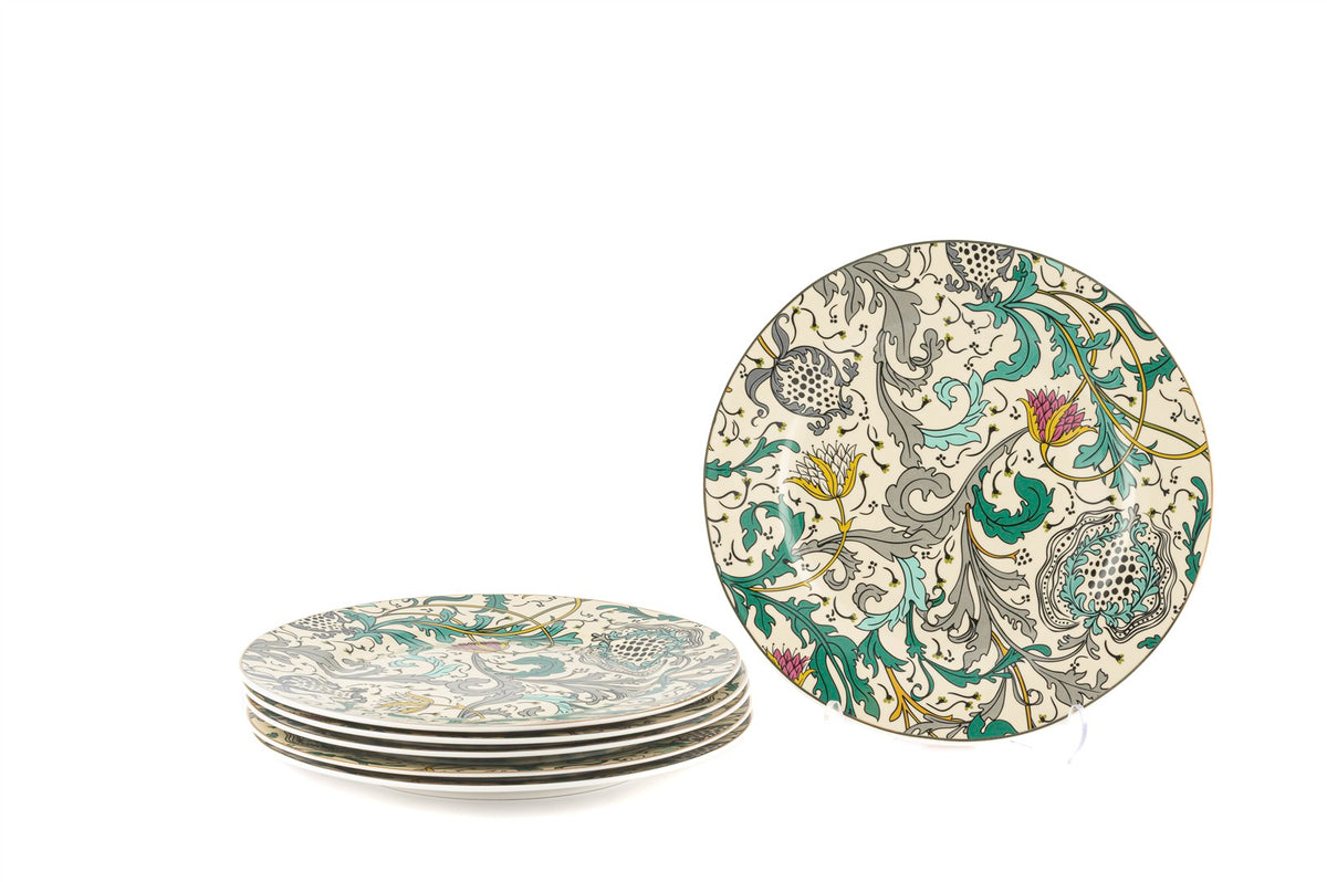 Mikasa Moor Turguoise 6lı Pasta Tabağı 20cm