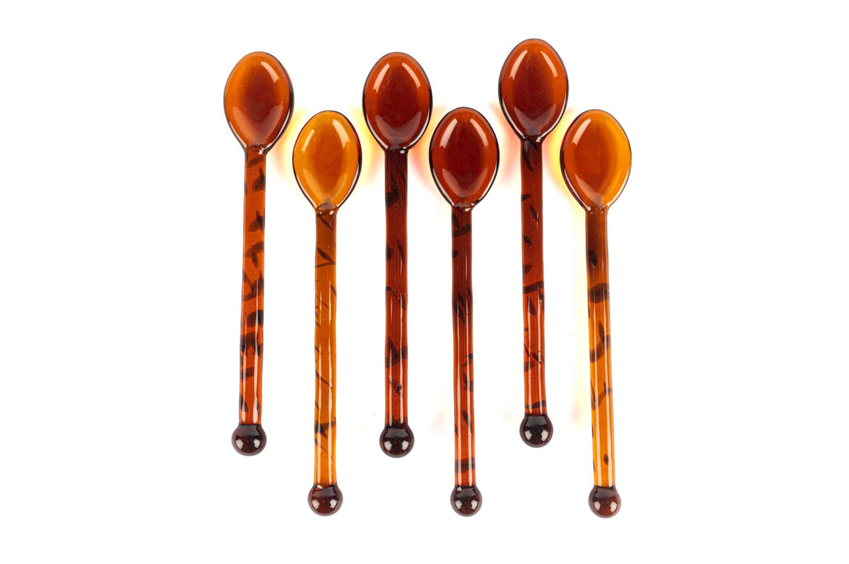 Mikasa Moor 6lı Siyah Amber Cam Kaşık