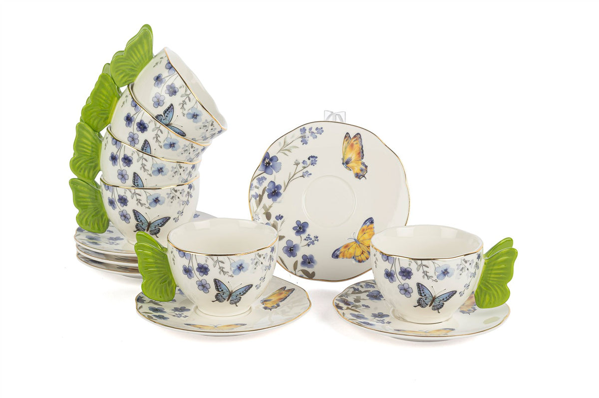 Mikasa Moor Butterfly Lovers 6lı Kahve Fincan Seti 120cc
