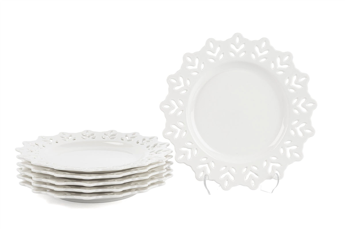 Mikasa Moor Beyaz 6lı Tatlı Tabağı 20cm