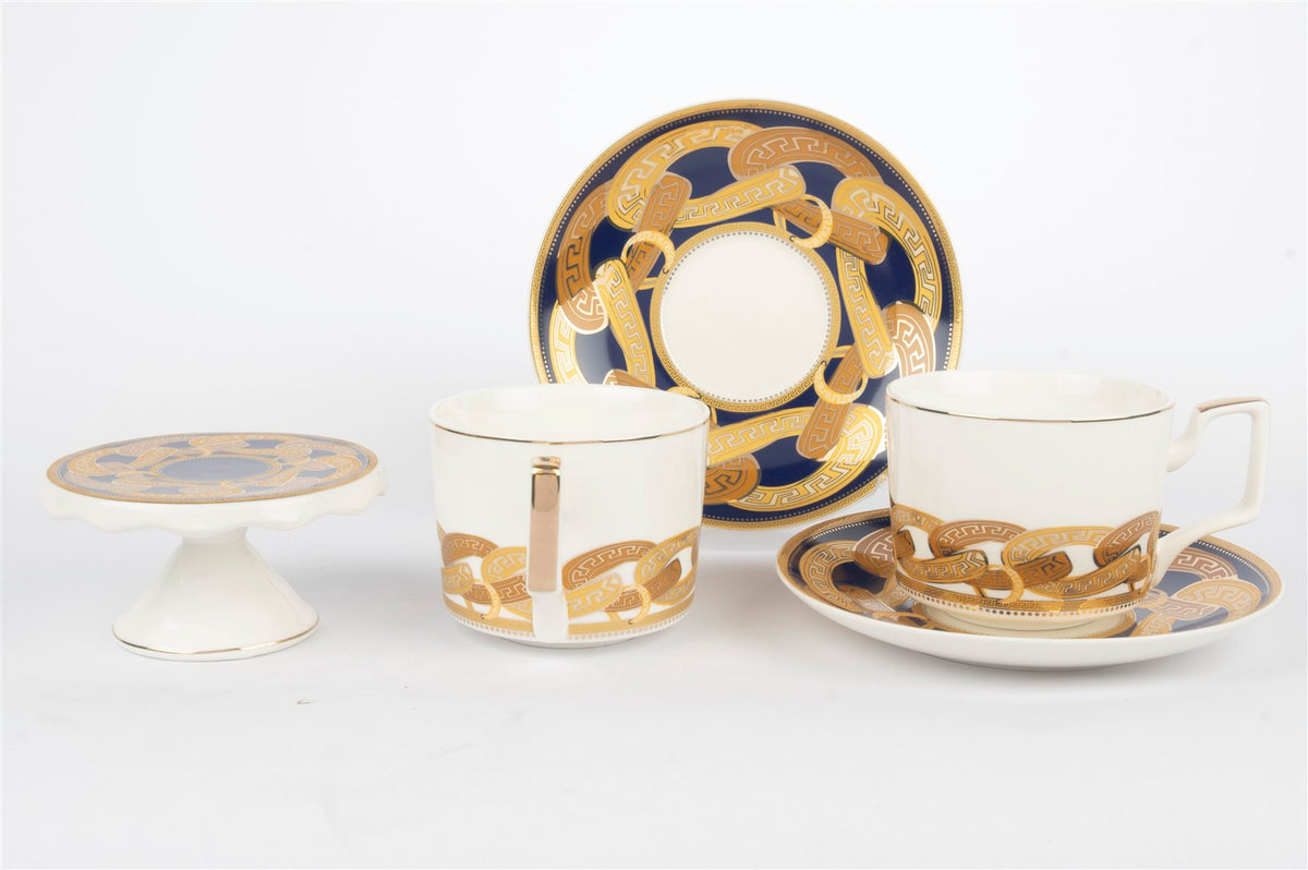 Mikasa Moor Golden Greek 2li 5Parça Çay Fincan Seti 230cc