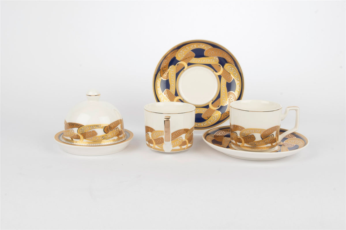 Mikasa Moor Golden Greek 2li 5Parça Kahve Fincan Seti 90cc