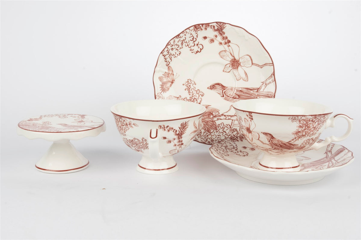 Mikasa Moor Toile De Rose 2li 5Parça Çay Fincan Seti 230cc