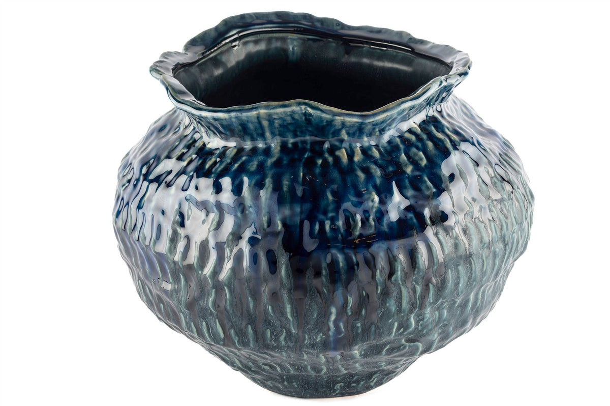 Mikasa Moor Lacivert Dokulu Vazo 40x31cm