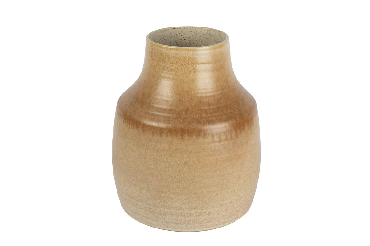 Mikasa Moor Krem Kahve Seramik Küp 30x36cm