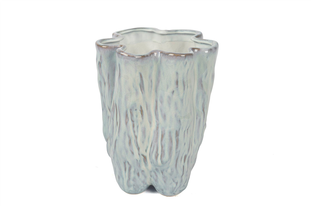 Mikasa Moor Buz Mavisi Dalgalı Vazo25x21cm