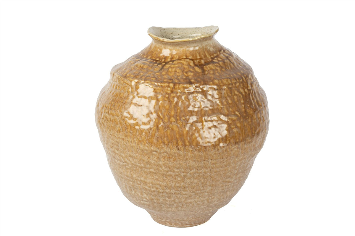 Mikasa Moor Krem Kahve Seramik Küp 37x43cm