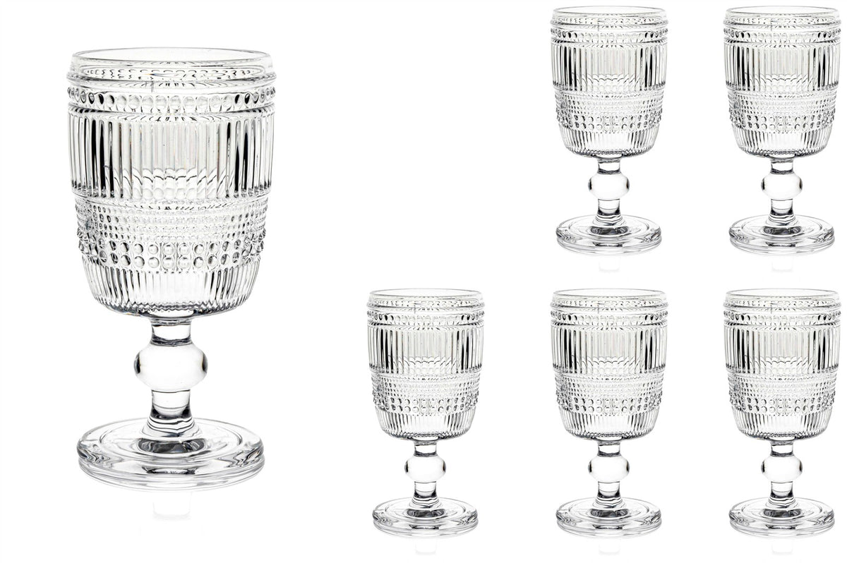 Mikasa Moor Retro Dalga 6lı Ayaklı Cam Bardak 310ml