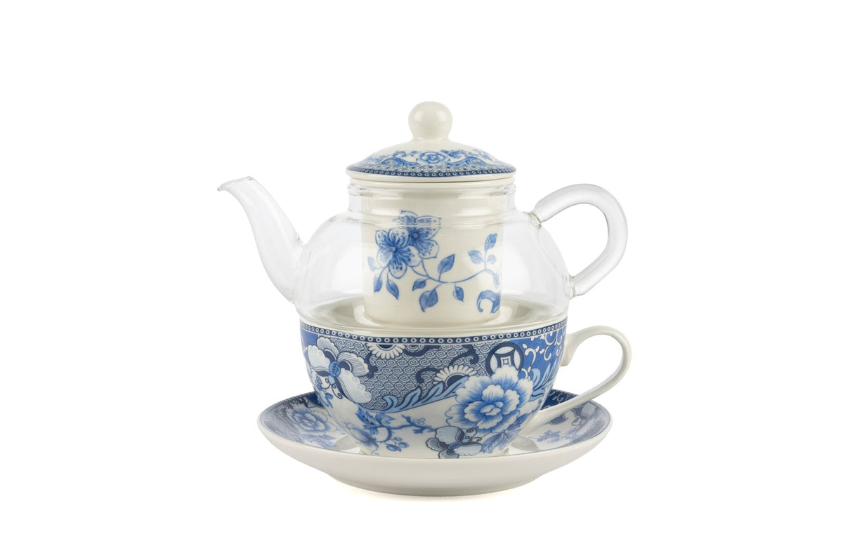 Mikasa Moor Blue Garden Tek Kşilik Demlik Fincan