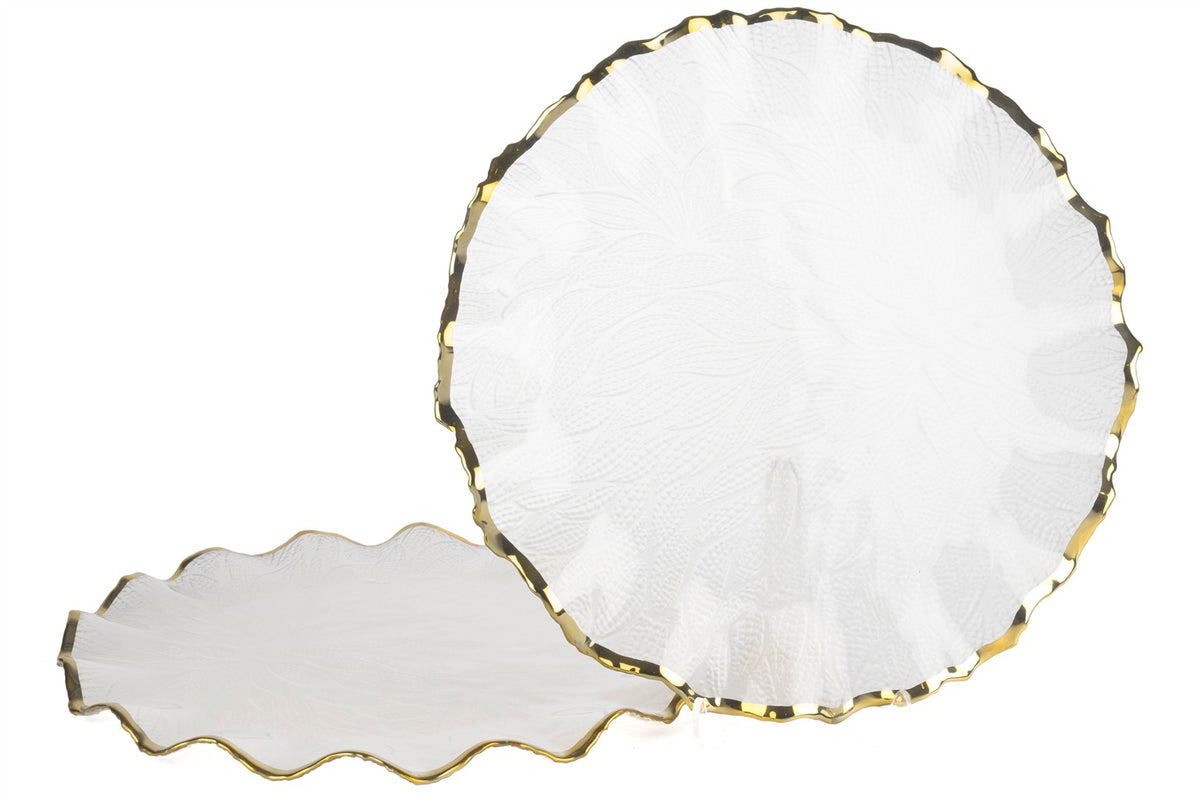 Mikasa Moor Flora Gilded 2li Servis Tabağı 32cm
