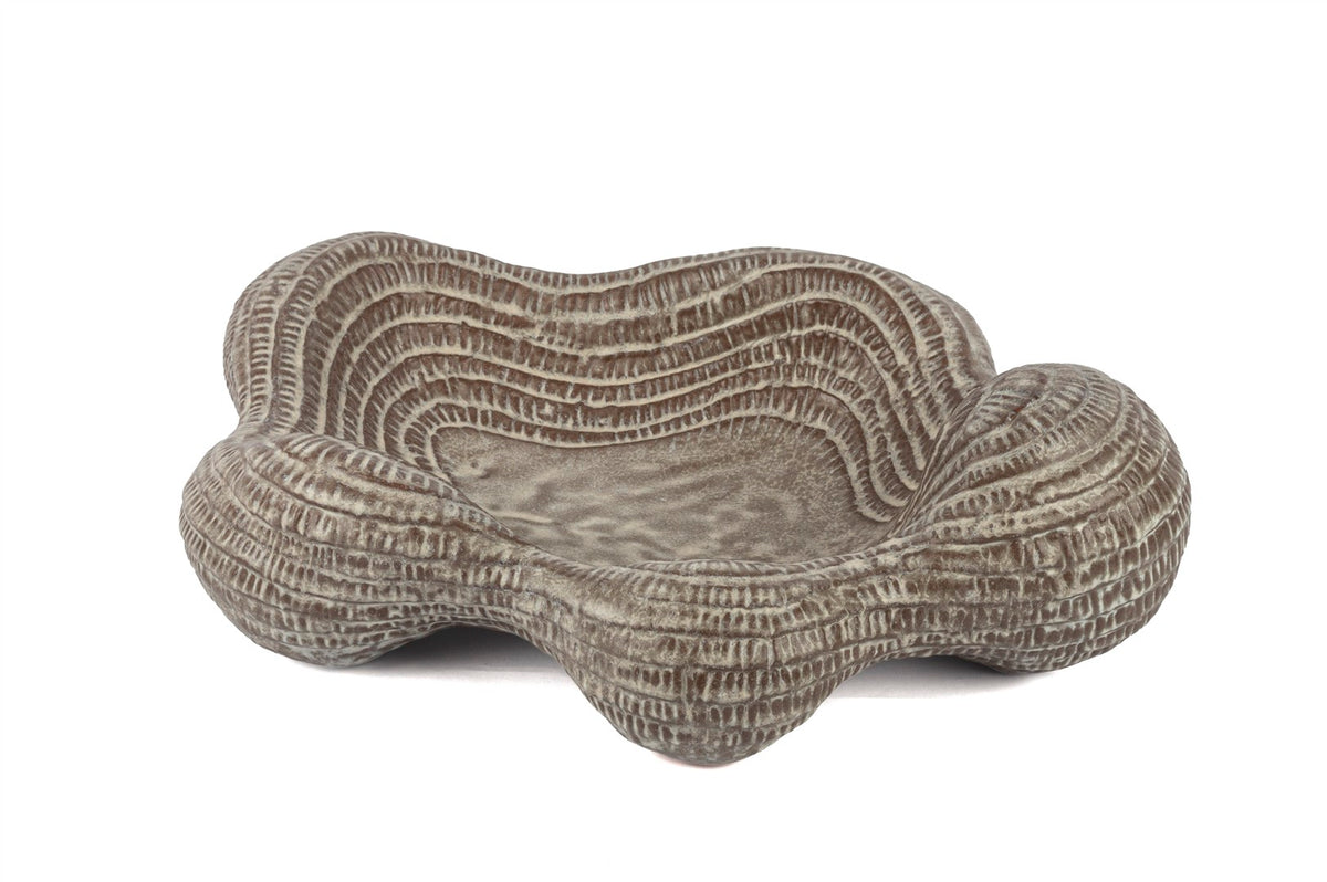 Mikasa Moor Antik Kum Beji Dekoratif Kase 46x34x13cm
