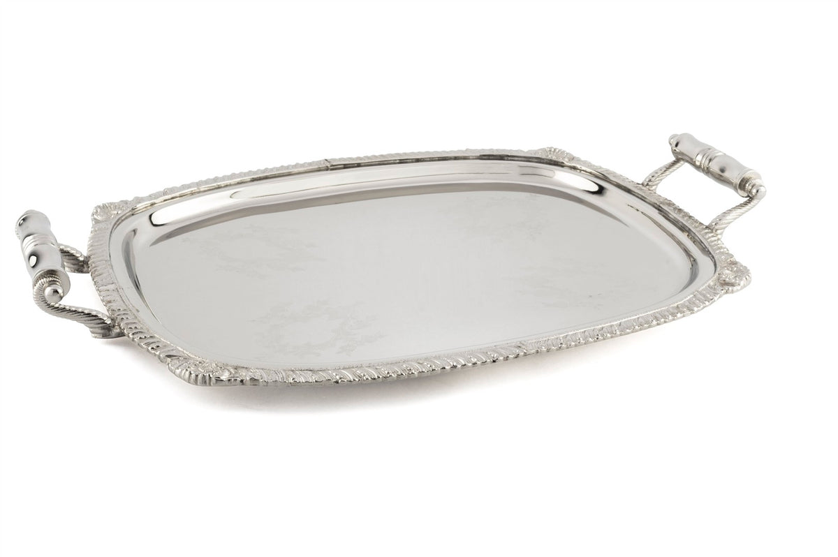 Mikasa Moor Luxe Metallic İşlemeli Tepsi 56x37x6cm