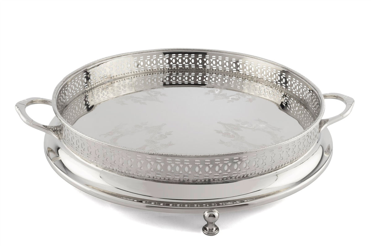 Mikasa Moor Luxe Metallic Yuvrlak Tabanlı Tepsi 53x47x11cm