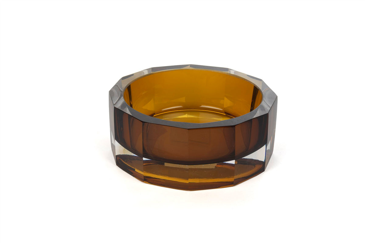 Mikasa Moor Karamel Kristal Dekoratif Kase 19x8cm