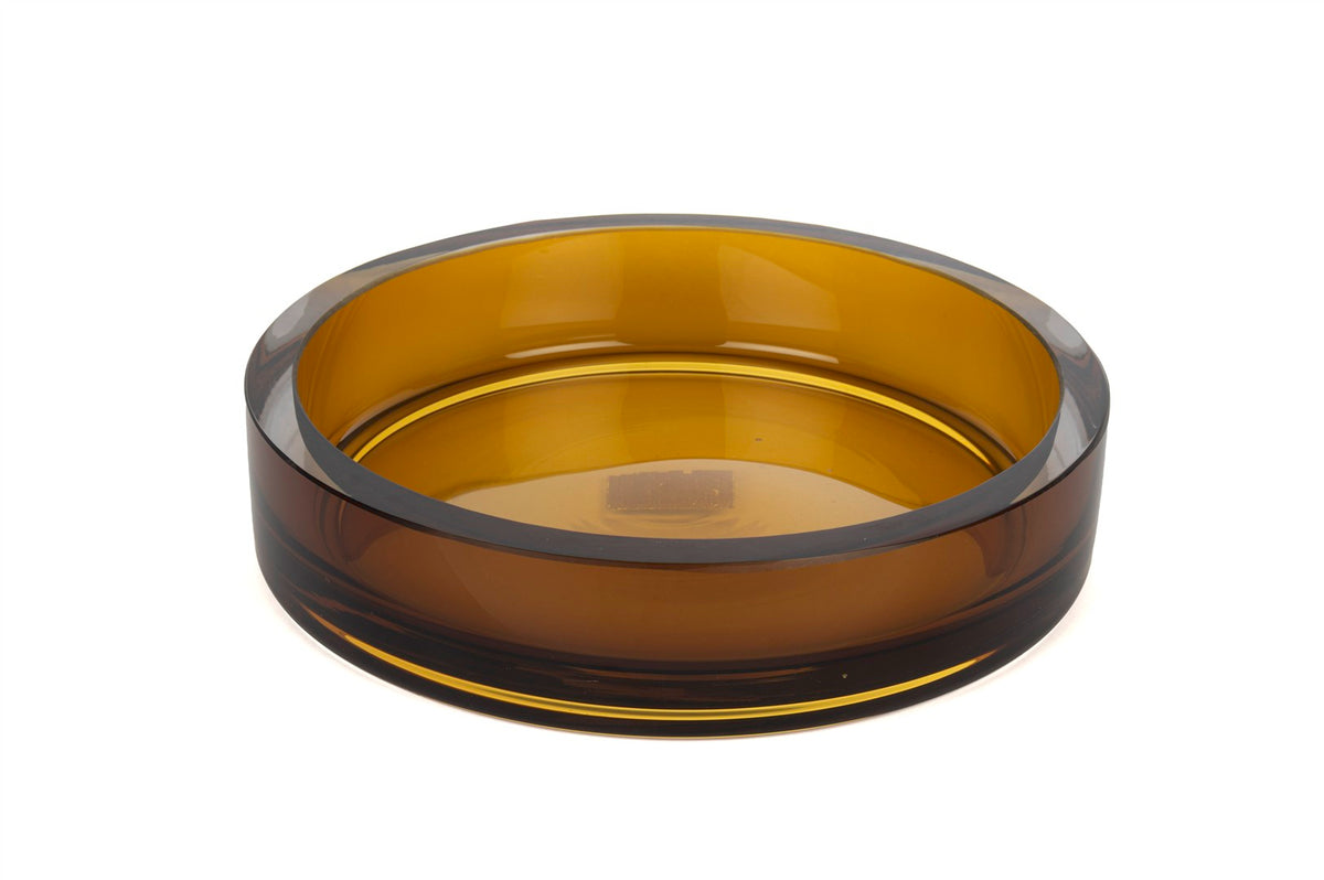 Mikasa Moor Amber Kristal Yvrlak Dekoratif Kase 27x6cm