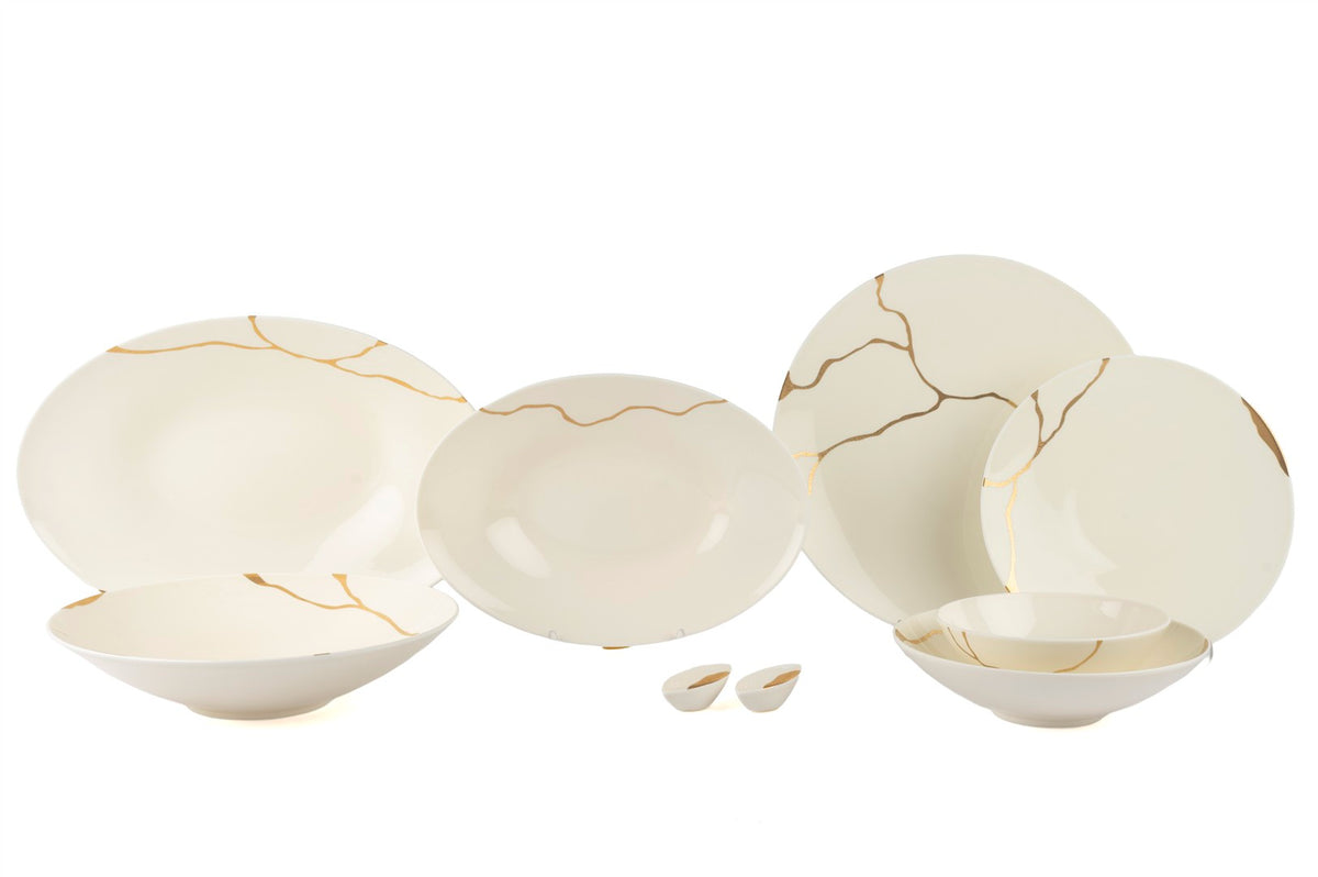 Mikasa Moor Midas Krem 55Parça Yemek Takımı