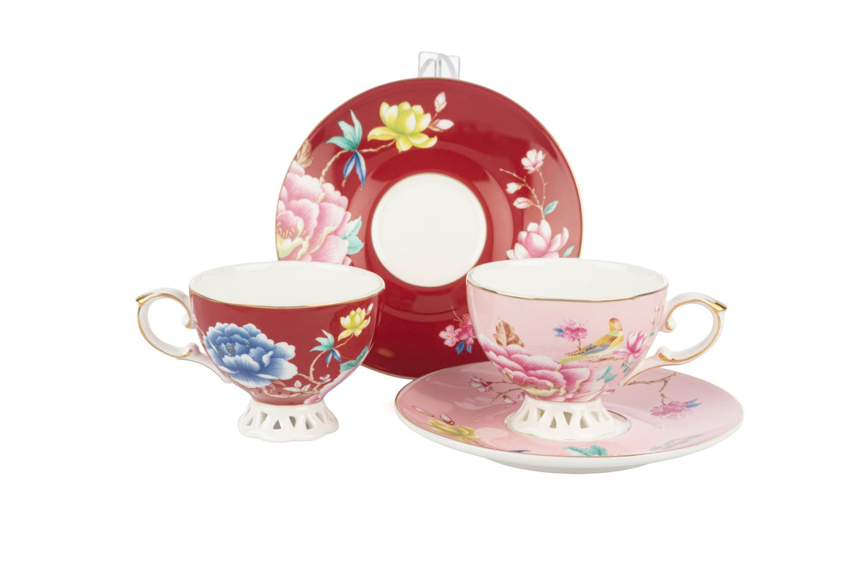 Mikasa Moor Vivida 2li Pembe Bordo Kahve Fincan Seti 90ml