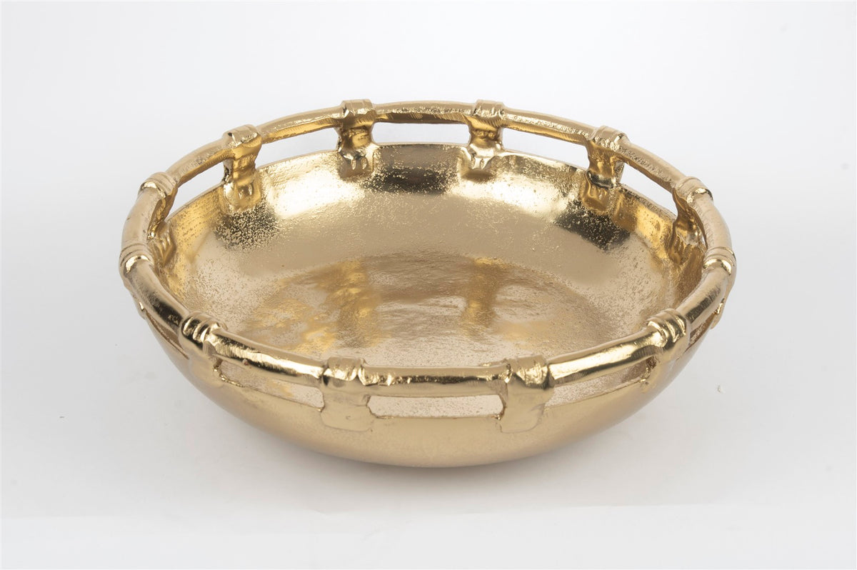 Mikasa Moor Gold Kabartma Dekoratif Kase 35x12cm