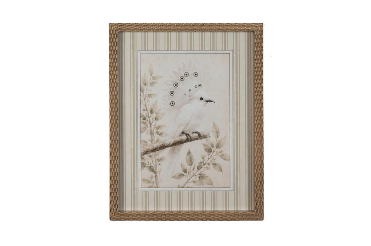 Mikasa Moor White Birds 2'li Cam Tablo 35x45cm
