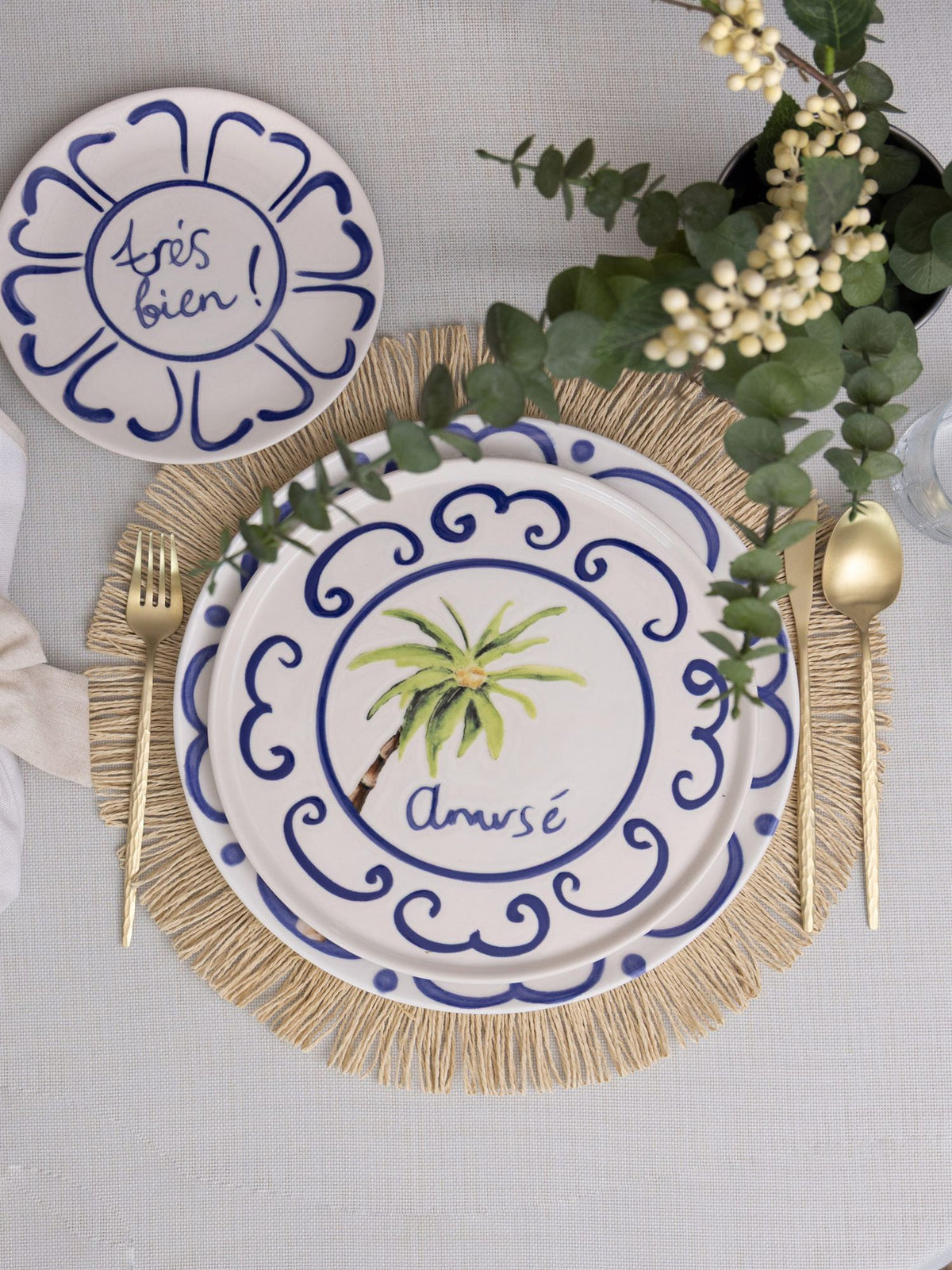 The Mia Palma Servis Tabağı 6'lı Set 26 cm
