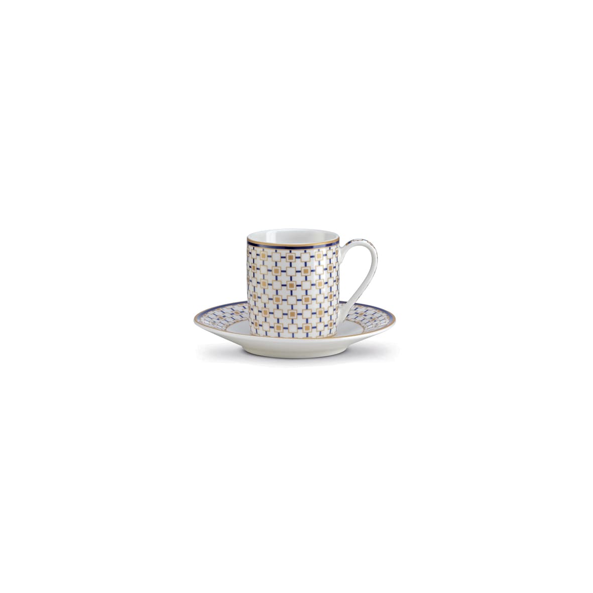 Pozzi Milano Charles 2'li Porselen Kahve Fincanı 80 ml & Tabağı