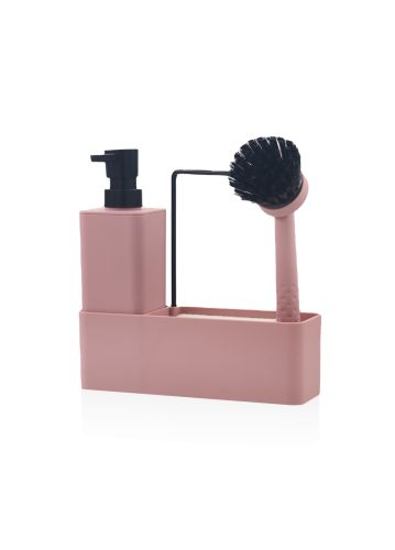 The Mia Plain Sıvı Sabunluk Seti Pembe (Paket: 2 Adet)