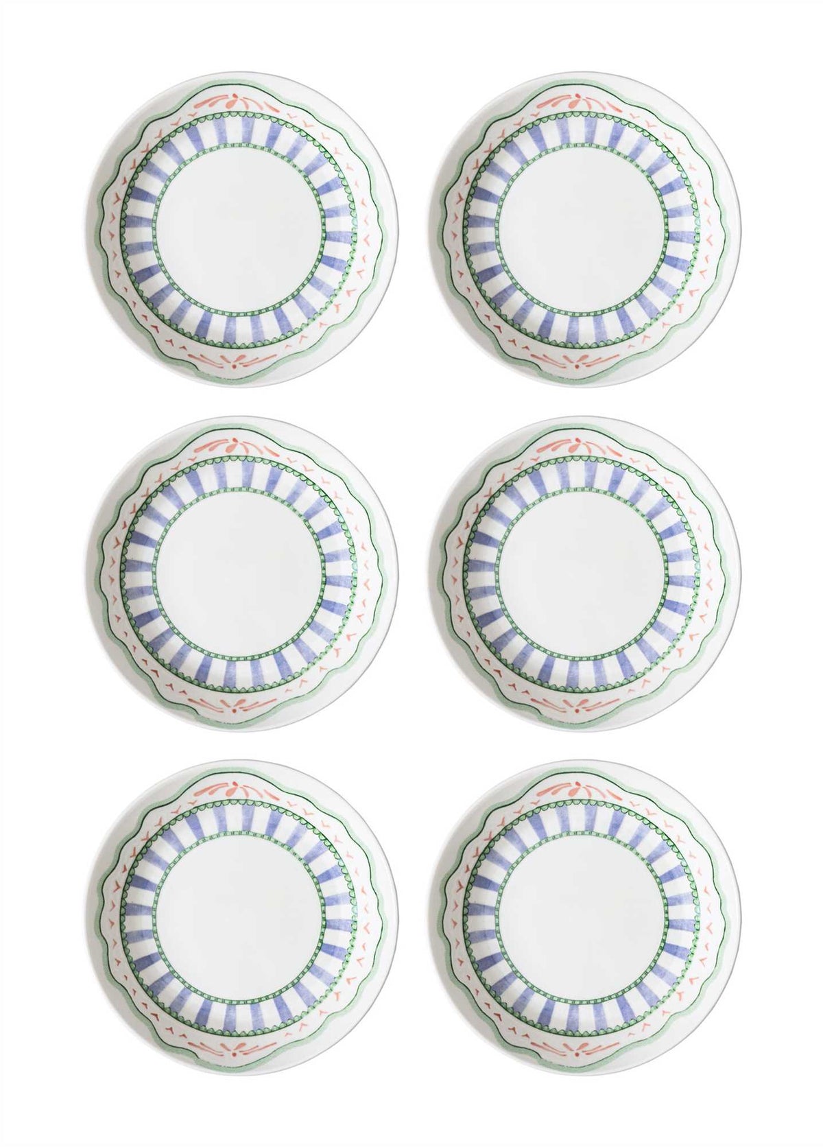 The Mia Spring Yemek Tabağı 6'lı Set 20 cm
