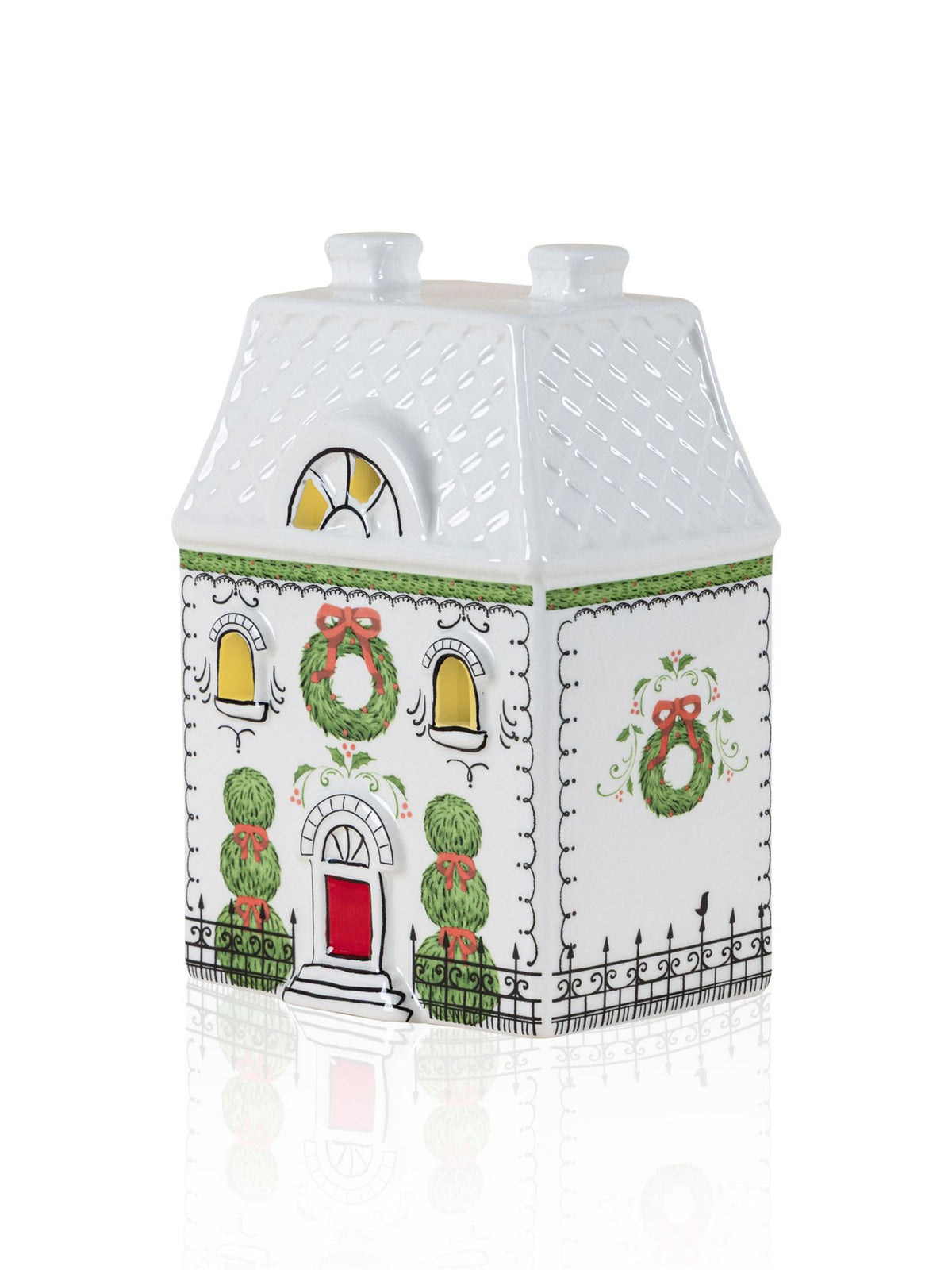 The Mia Dekoratif Led Işıklı Ev Biblo 10x7x15 cm (Paket: 2 Adet)