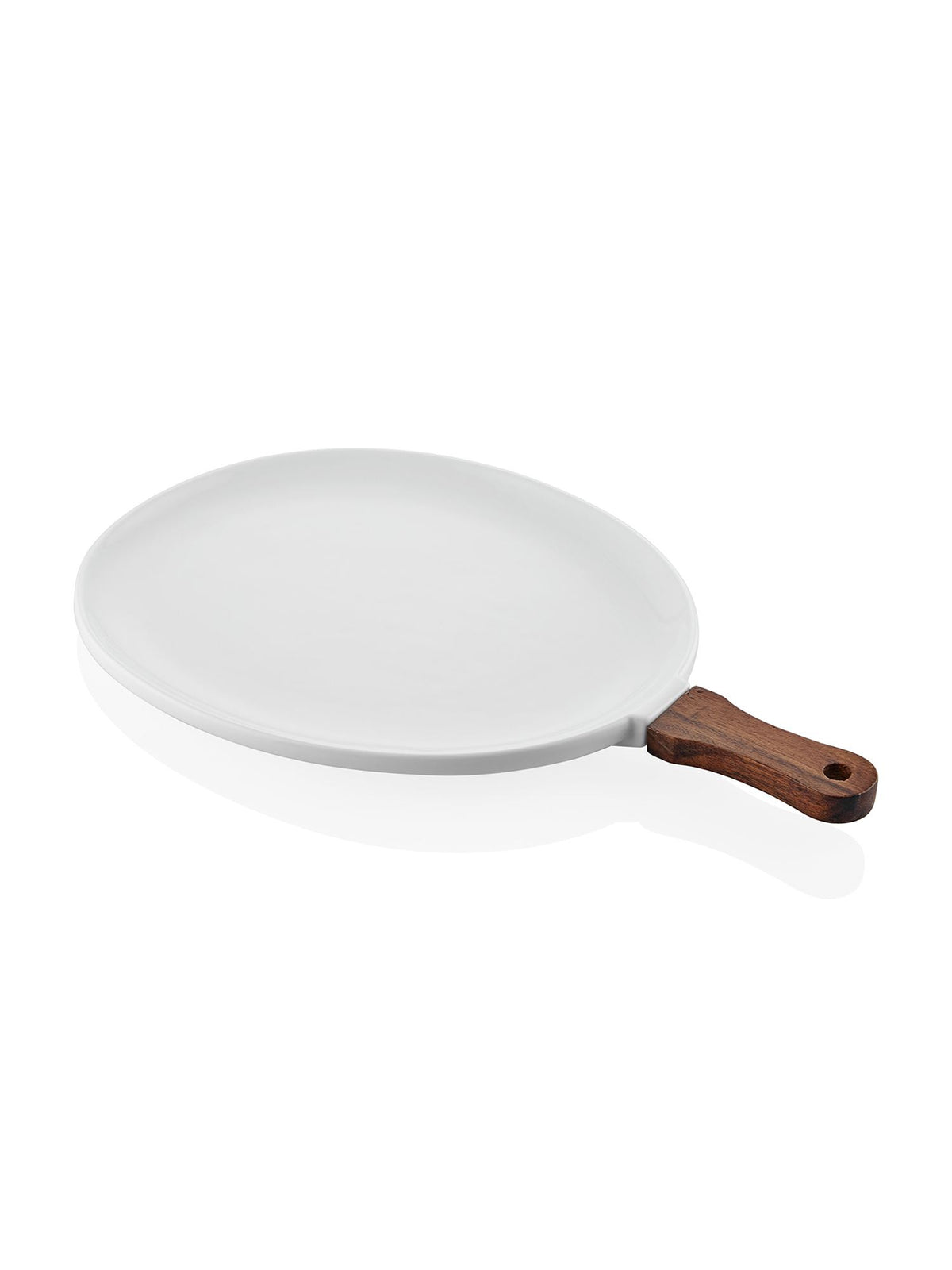 The Mia Woody Porselen Servis Tabağı 40x26 cm (Paket: 2 Adet)
