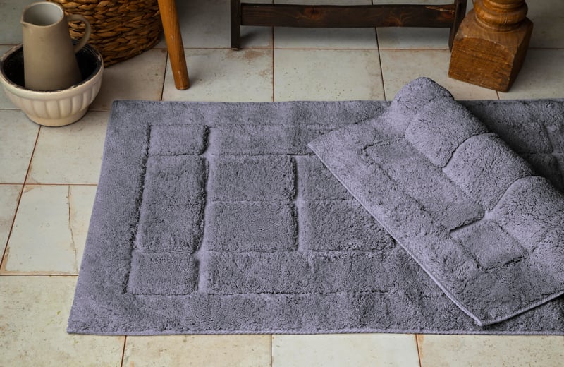 Apricitas Home 60x100 cm / 50X60 cm Bricks Bej Banyo Paspası