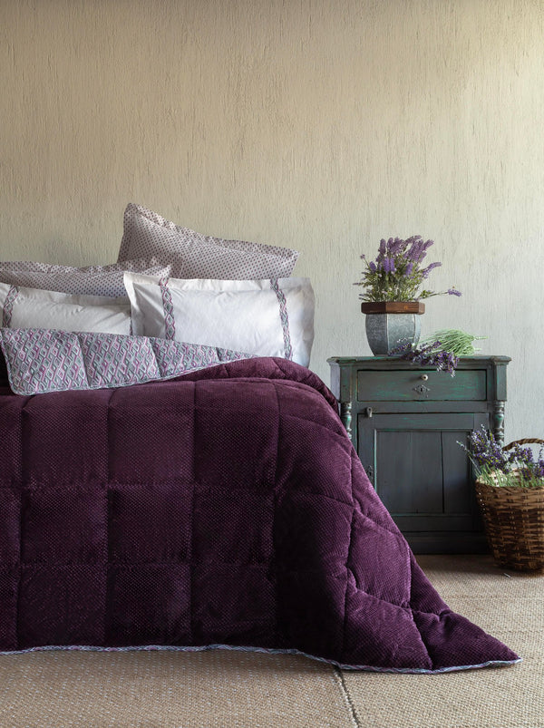 Apricitas Home Çift Kişilik Lowel Mürdüm Uyku Seti