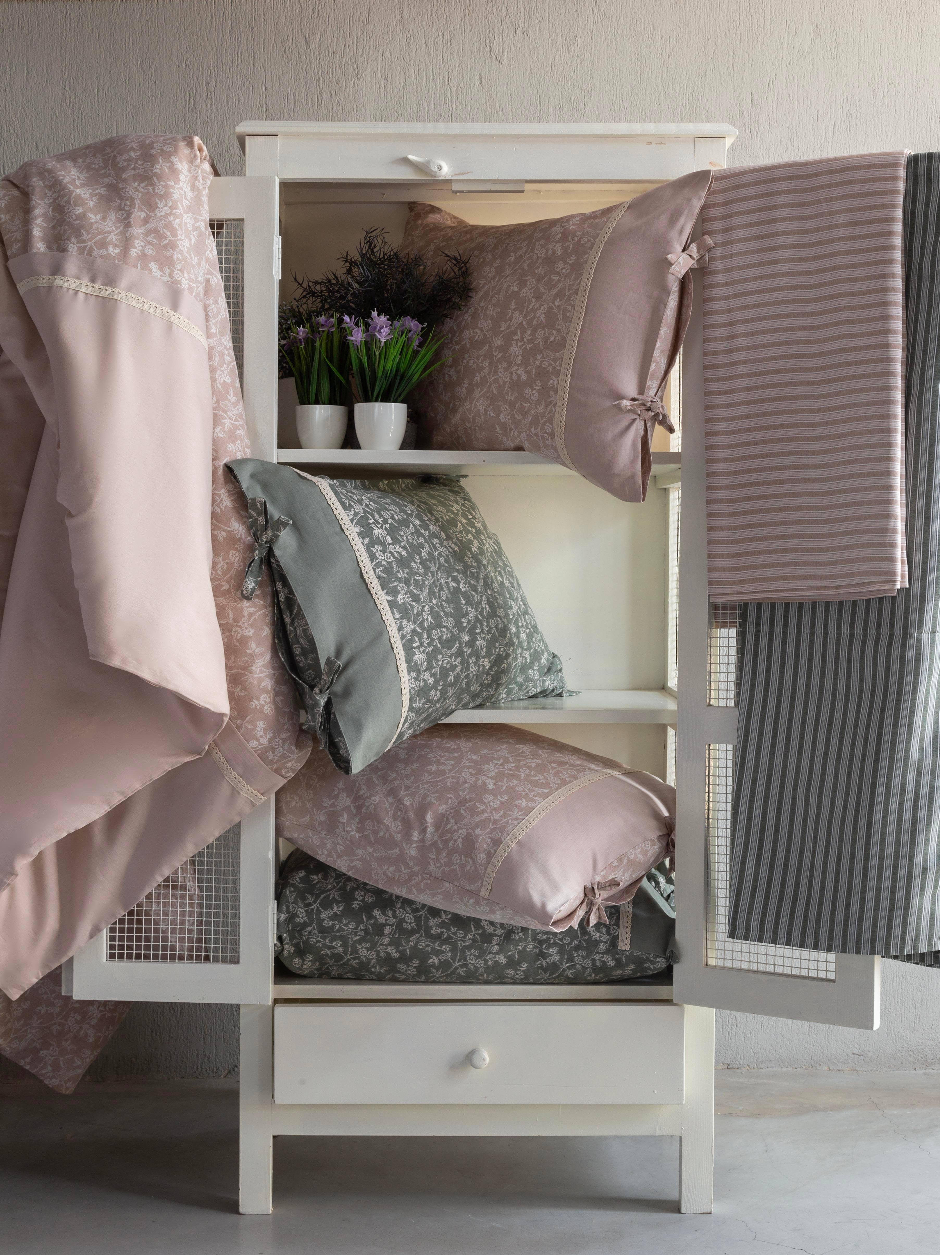 Apricitas Home Galvin Biege Çift Kişilik Krep Nevresim Takımı