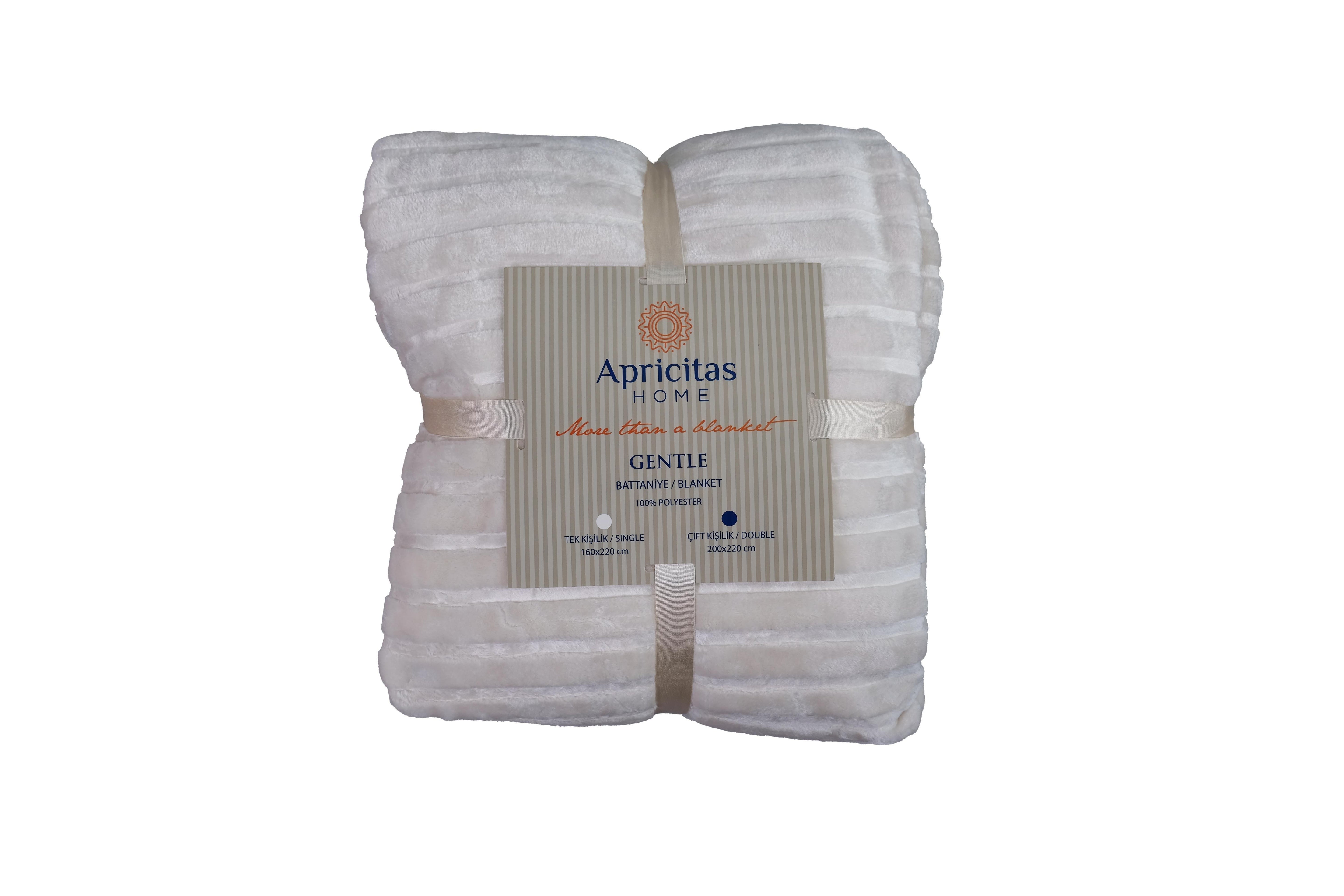 Apricitas Home Gentle Mink Battaniye – 200x220 cm, Yumuşak & Sıcak Tutucu
