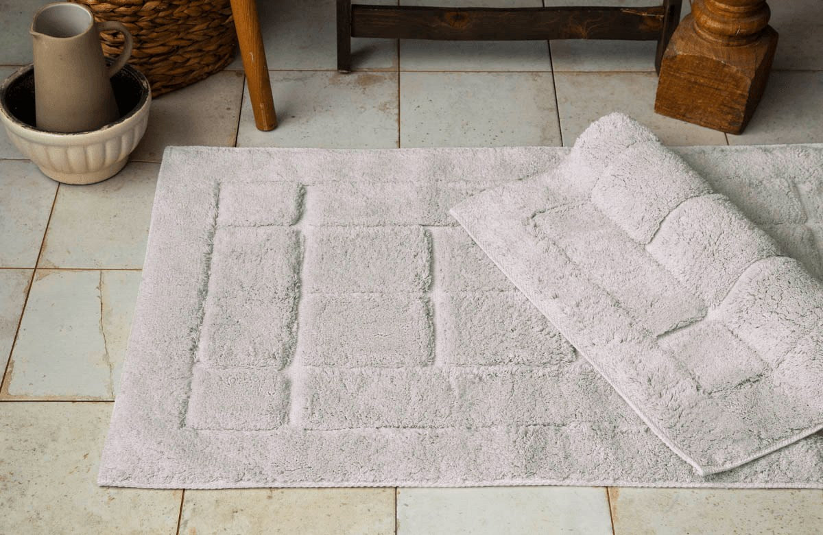 Bricks Ekru Banyo Paspası 60x100 cm / 50X60 cm